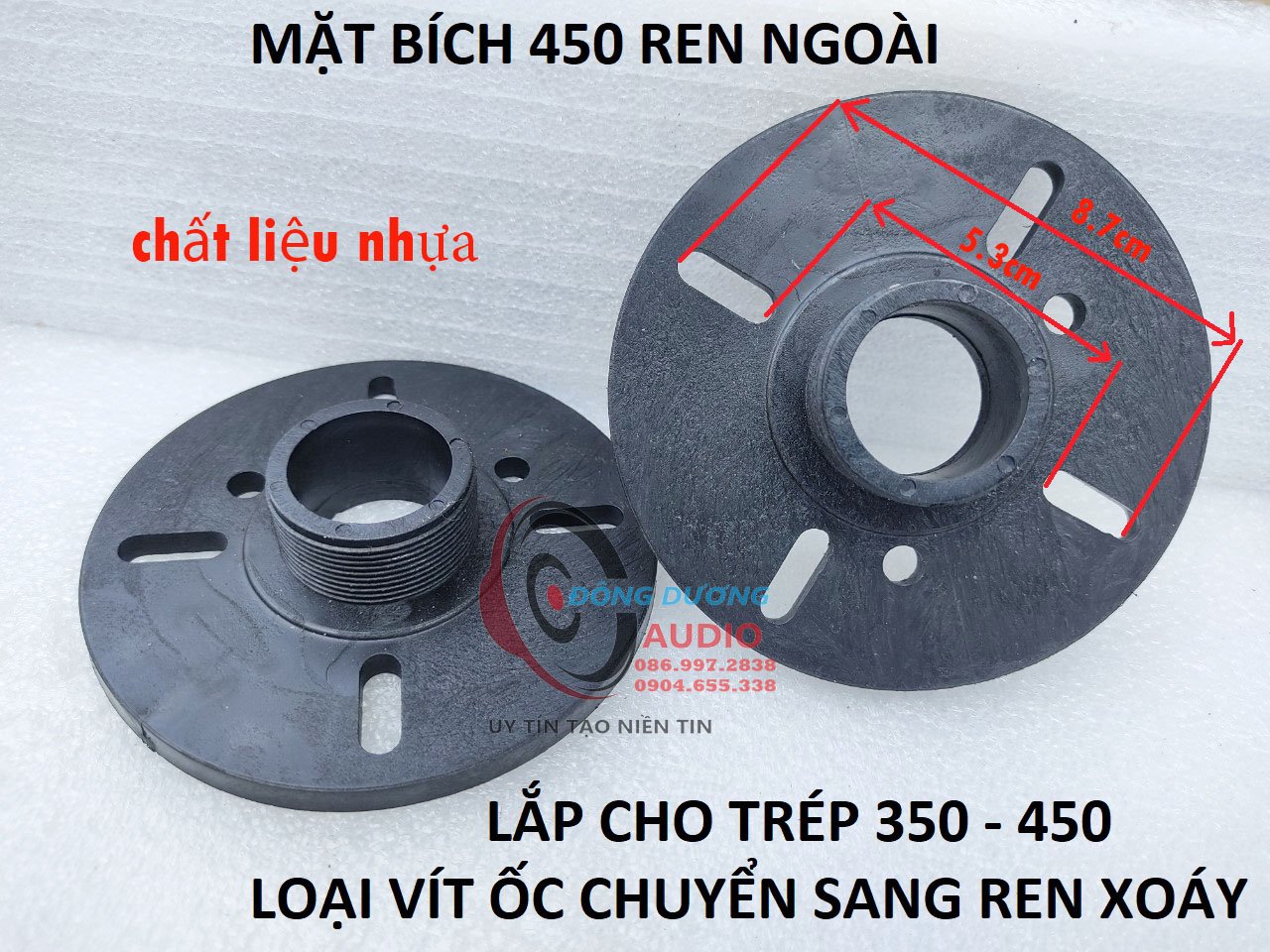 MẶT BÍCH 450 REN XOÁY NGOÀI - GIÁ MỘT CÁI