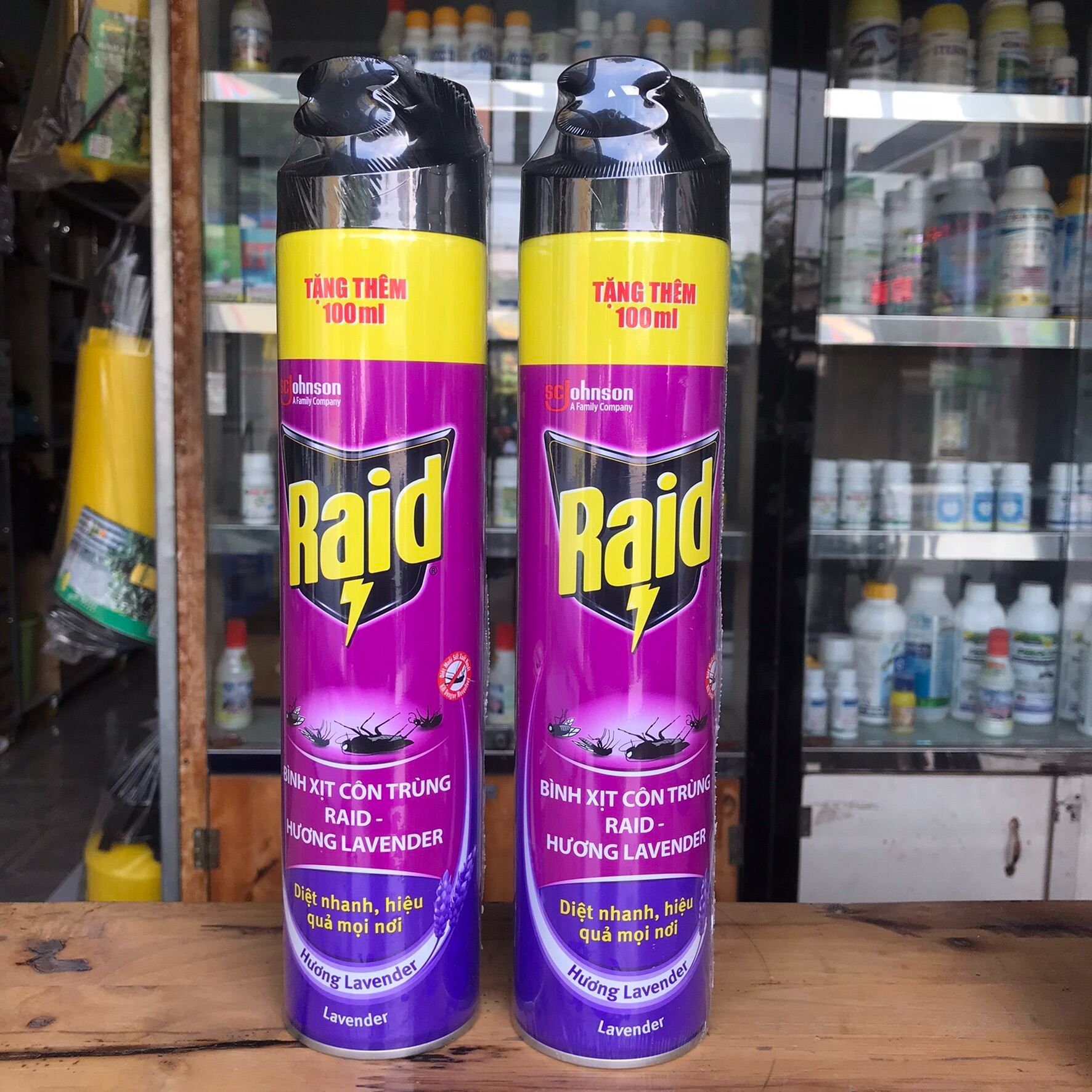 Bình xịt muỗi và côn trùng Raid - bình xịt sẵn 520ml hương ngẫu nhiên