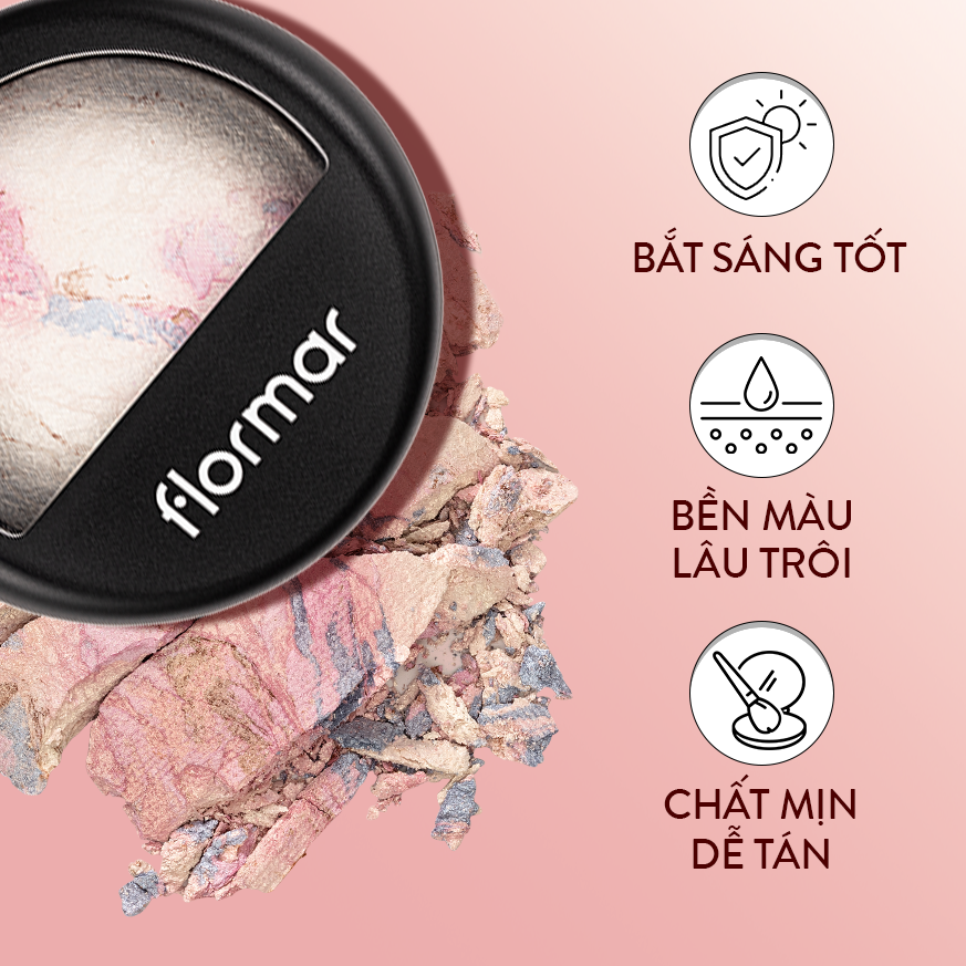 Phấn Hightlight Bắt Sáng FLORMAR Ánh Nhũ Lấp Lánh 7g