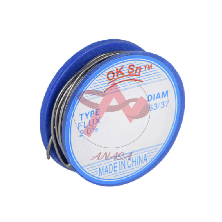Cuộn thiếc hàn không chì OK Sn 63/37 0.8mm dài 1 mét