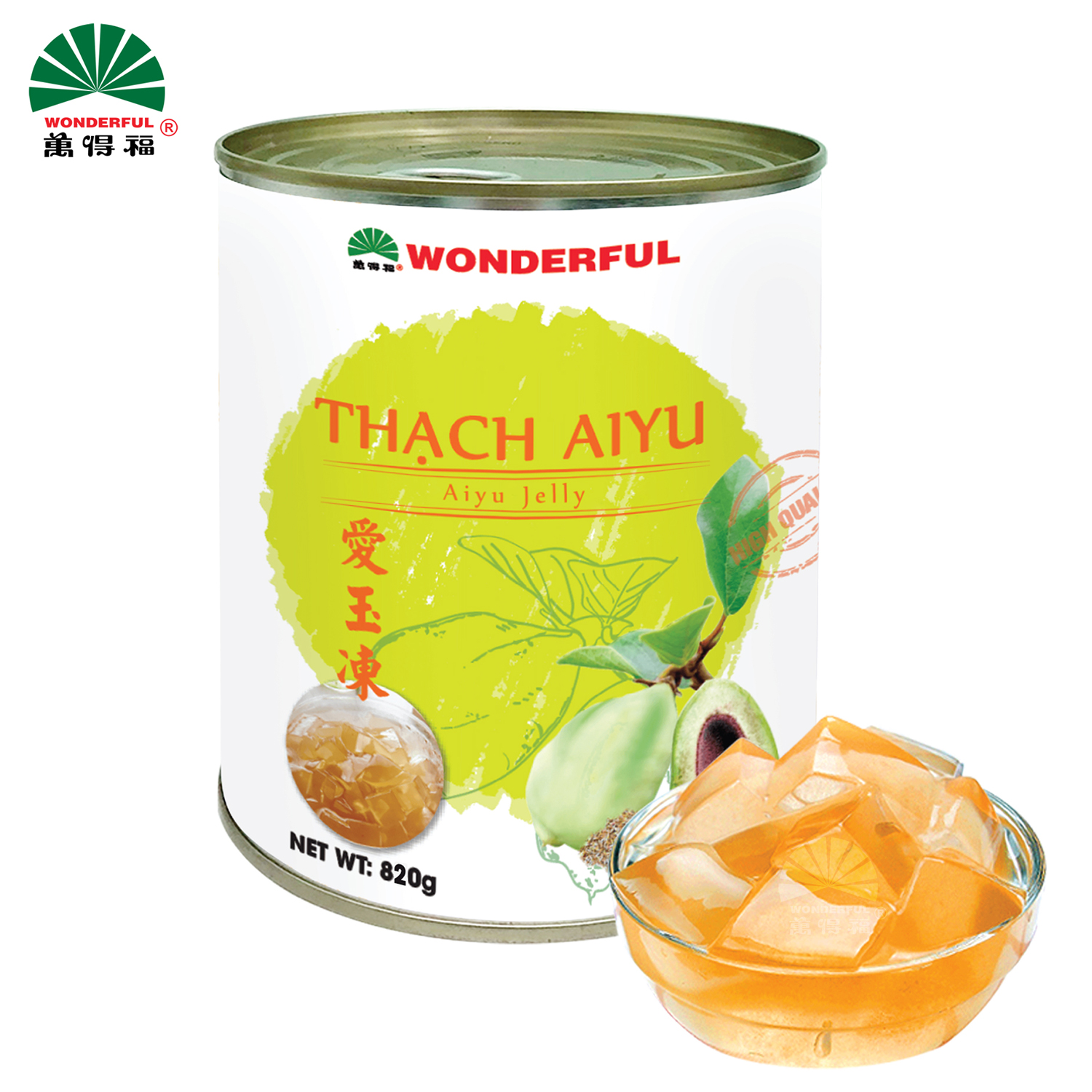 Thạch aiyu Wonderful lon 850g