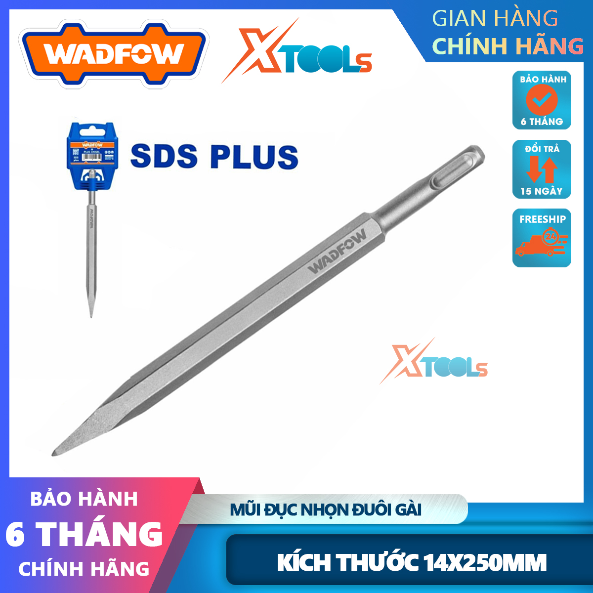 14x250mm wadfow wgz1201 end chisel tip uses chrome steel-maleated concrete chisel, platform chisel,...