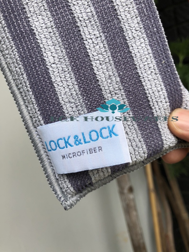 [HCM]Combo 2 Miếng Rửa Chén Lock&Lock Microfiber Chùi Rửa Đa Năng Wel028Y Wel029Gry