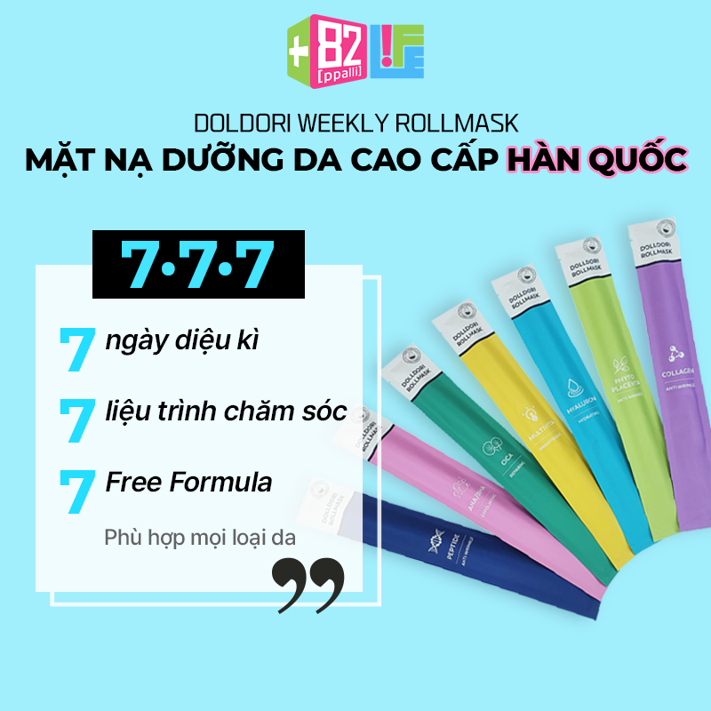 Set Mặt Nạ cao cấp DOLDORI WEEKLY ROLL MASK PACK - Hàn Quốc