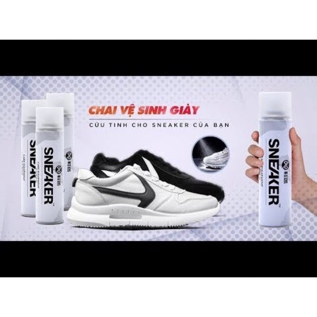 BÌNH XỊT TẠO BỌT VỆ SINH GIÀY SNEAKER CAO CẤP