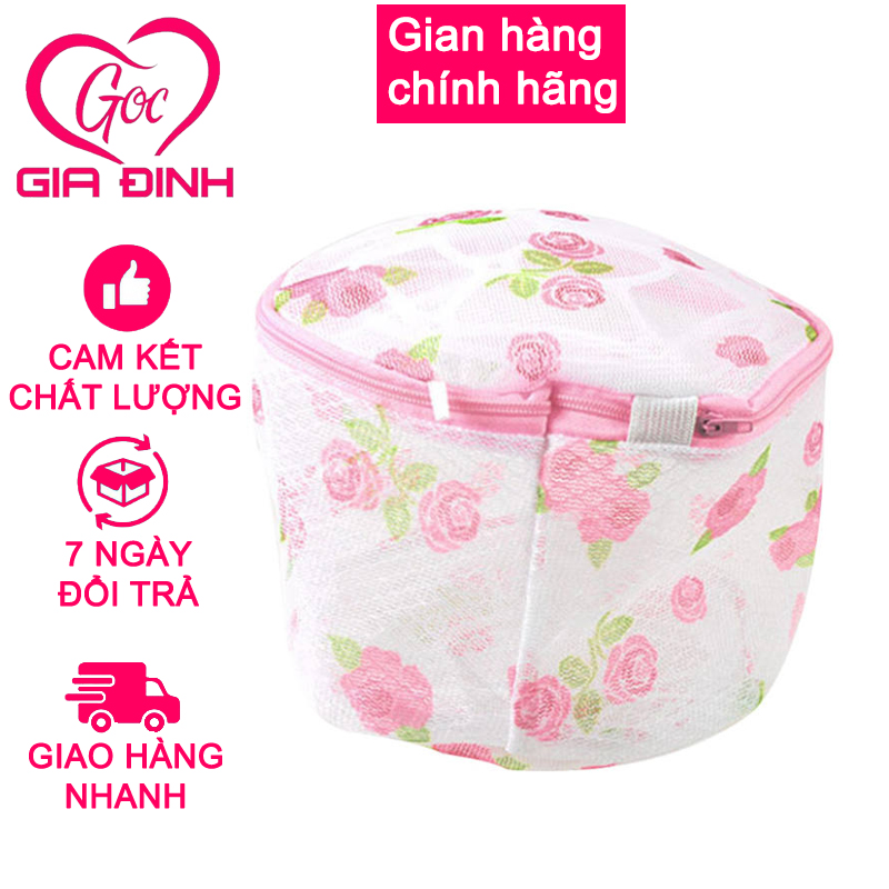 Túi giặt tròn giặt đồ lót (trắng)