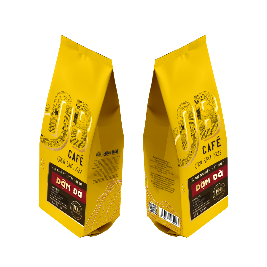 Ông Bầu Cà Phê Nguyên Hạt Đậm Đà OB1 - Túi 1 KG