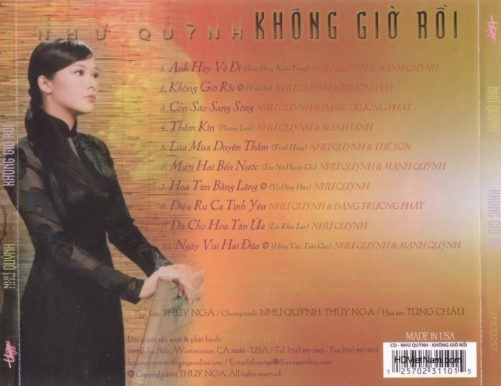 bộ 6 cd nhạc như quỳnh 3