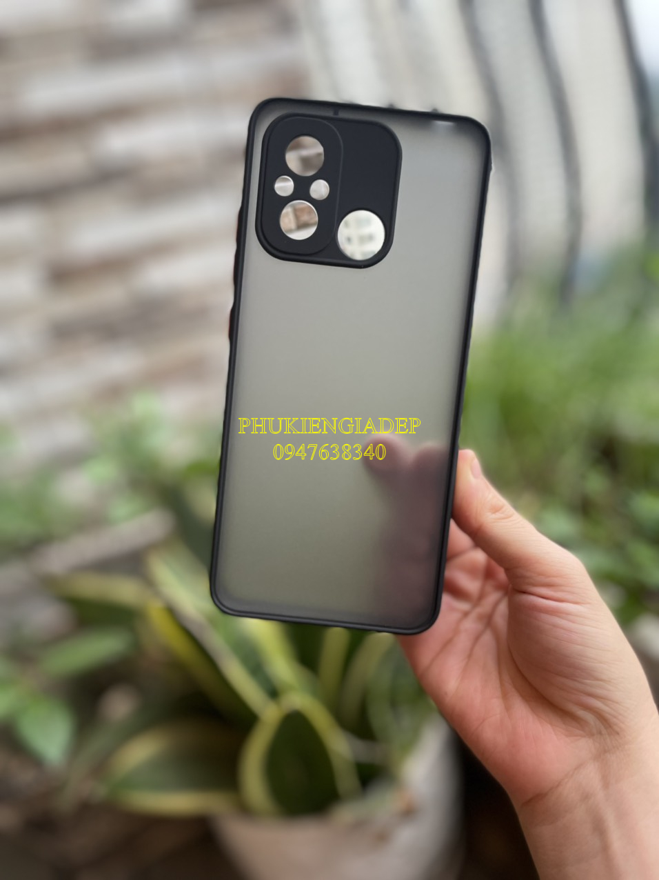 Ốp lưng nhám cho Xiaomi Redmi 12C chống sốc, viền dẻo bảo vệ Camera