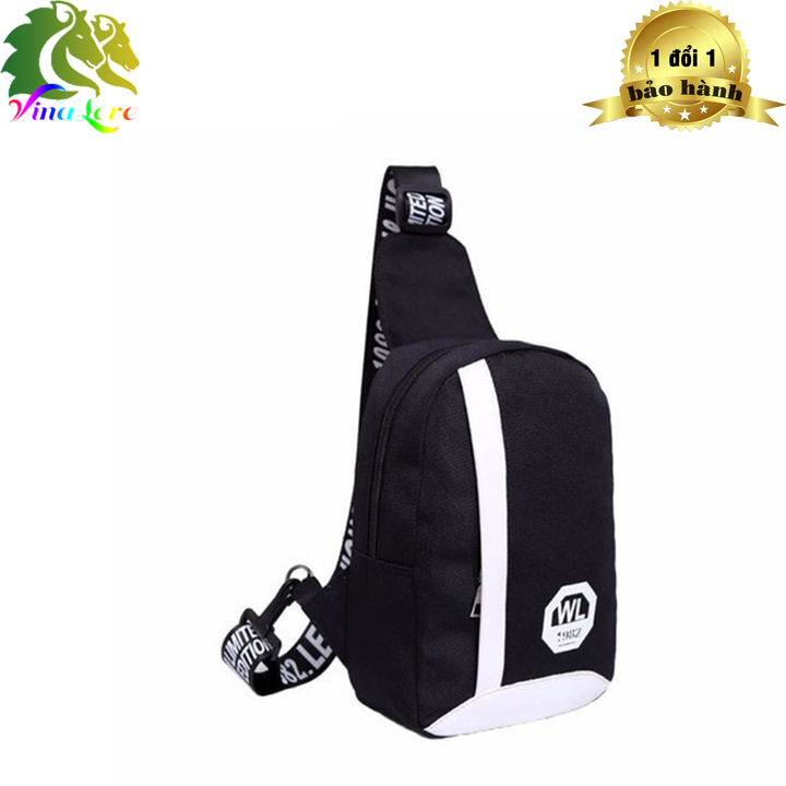 Túi đeo chéo canvas HARAShop HR105  ( kéo sau)