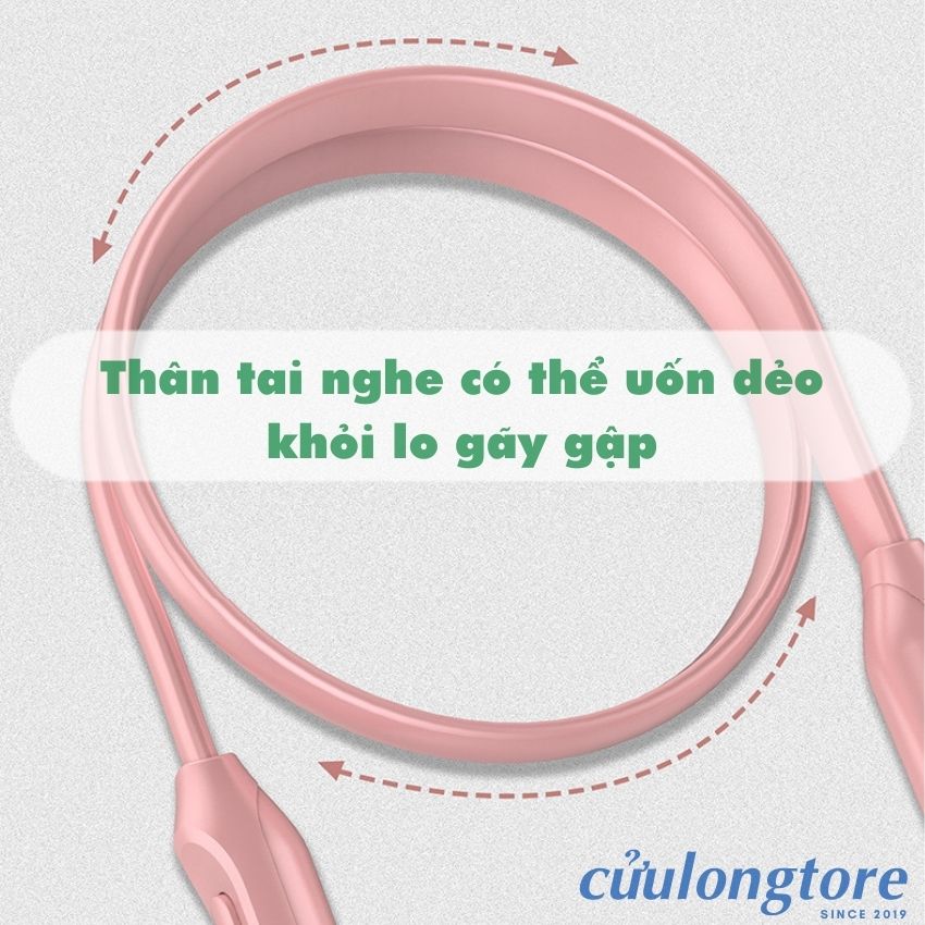 Tai Nghe Bluetooth Đeo Cổ J21 không dây 5.0 kiểu dáng thể thao có mic, tai nghe ko dây điện thoại nhét tai treo cổ cute