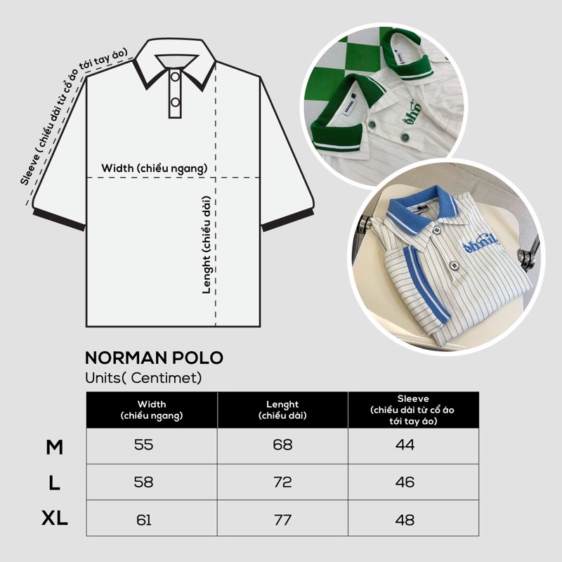 Áo Polo hai lá cổ - Norman Polo OhNil
