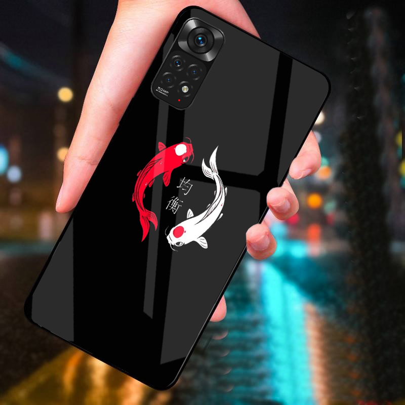 Ốp lưng xiaomi redmi note 11s, note 11 4g, note 11 5g , note 11 pro, note 11 pro 5g mặt kính cường lực cao cấp