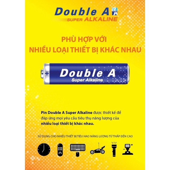 (2 Viên) Pin AA - AAA Double A Super Alkaline