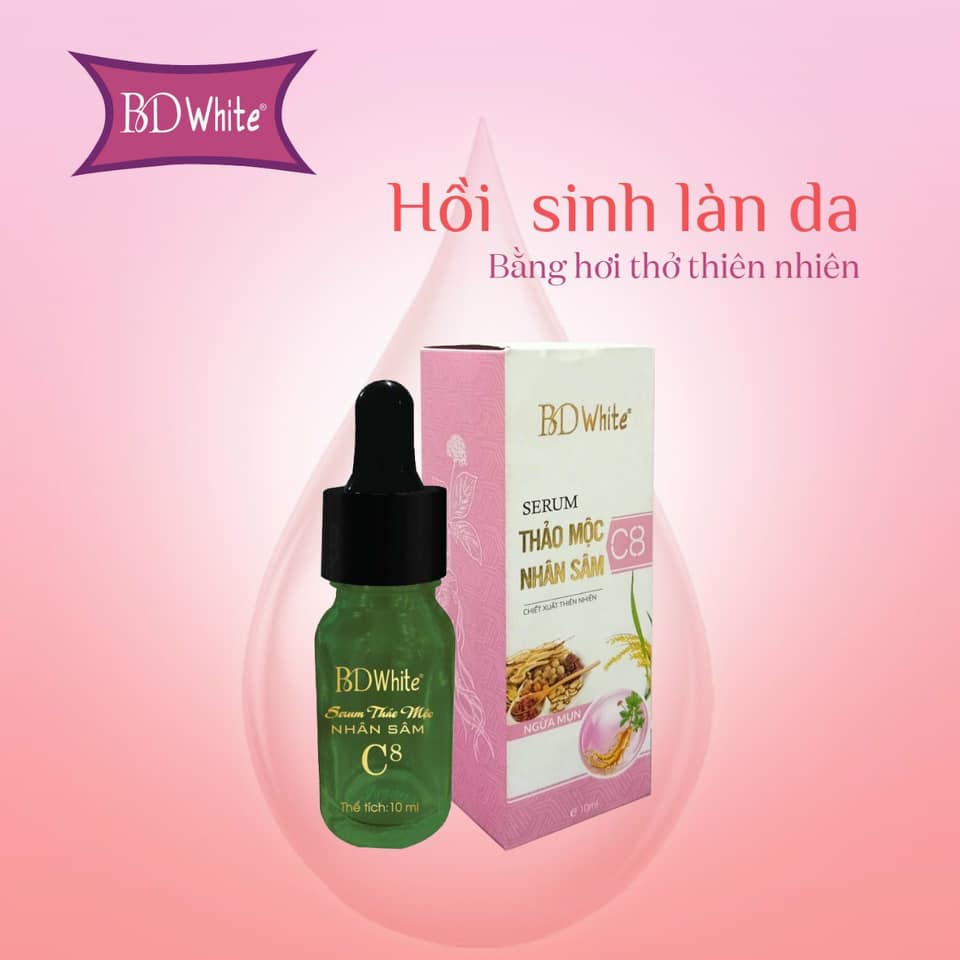 Serum Mụn BD White Thảo Mộc Nhân Sâm C8 10ml