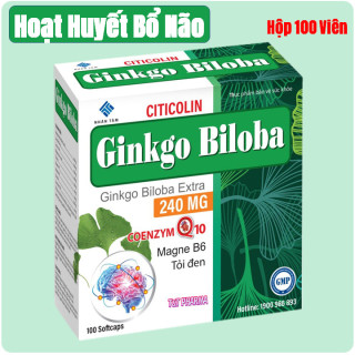 Ginkgo Biloba 240mg- giúp bổ não, tăng cường tuần hoàn não thumbnail