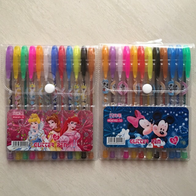 Bút Nhũ 12 Màu Ngòi 1.0mm (1 vỉ 12 màu) 💌