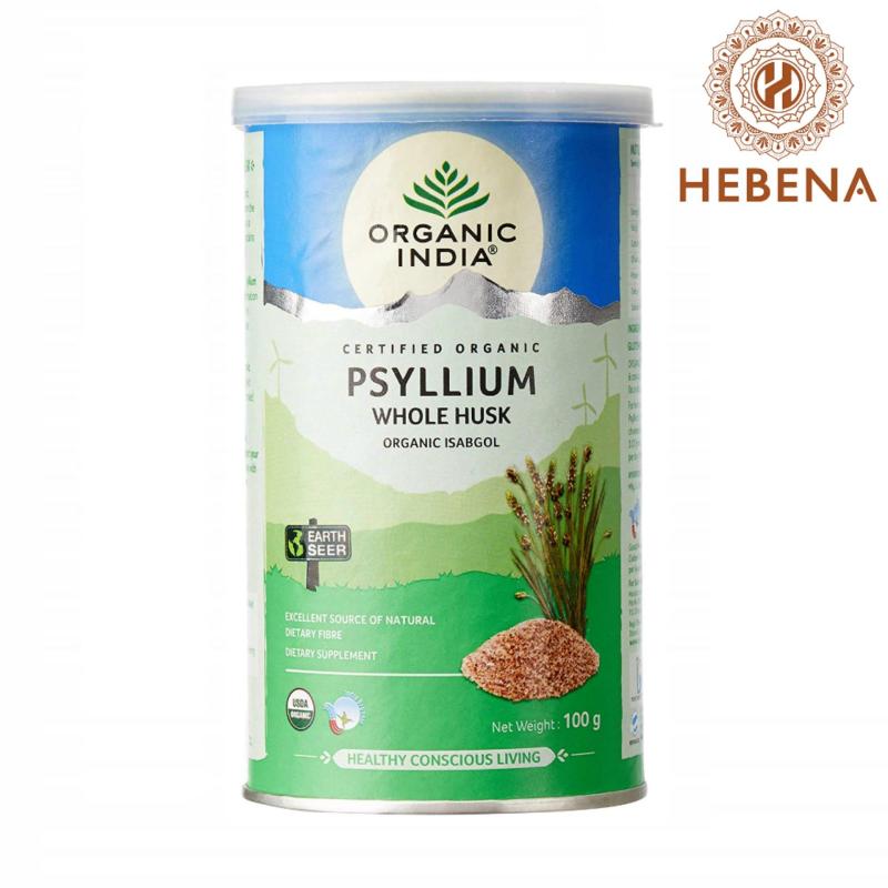 Vỏ hạt mã đề cung cấp chất xơ tự nhiên Organic India Organic Whole Husk Psyllium - hebenastore nhập khẩu
