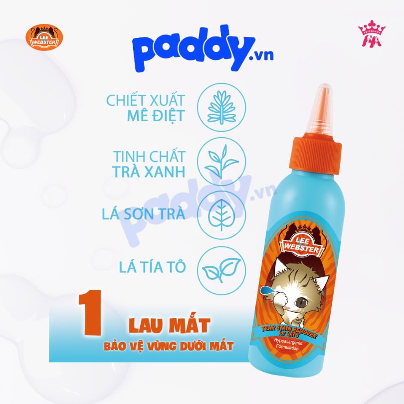 Dung Dịch Vệ Sinh Mèo Lee & Webster 130ml