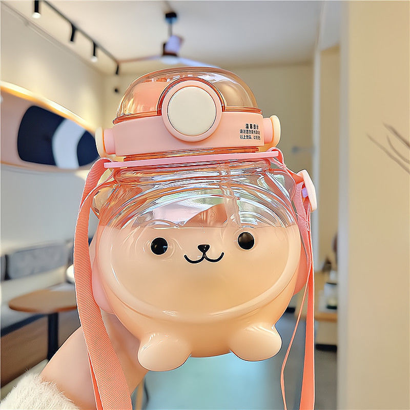 Bình Đựng Nước Hình Gấu Dễ Thương 1000ml Cho Bé