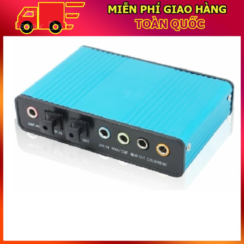 Bảng giá Card âm thanh box 5.1 USB 6CH + Optical audio (Xanh) Phong Vũ