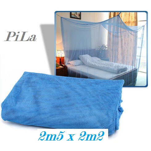 Mùng ngủ lưới màu trơn lưới dày 2m5 x 2m đặc biệt