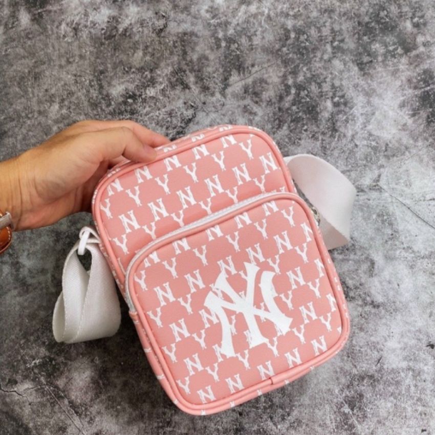 Túi Đeo Chéo MLB NY Vintage Mini Bag Pink Full Tag Code