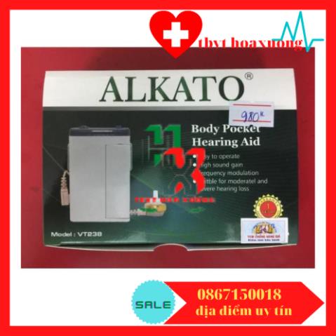 [ Hàng Cao Cấp] Máy Trợ Thính Bỏ Túi Có Dây Alkato VT238
