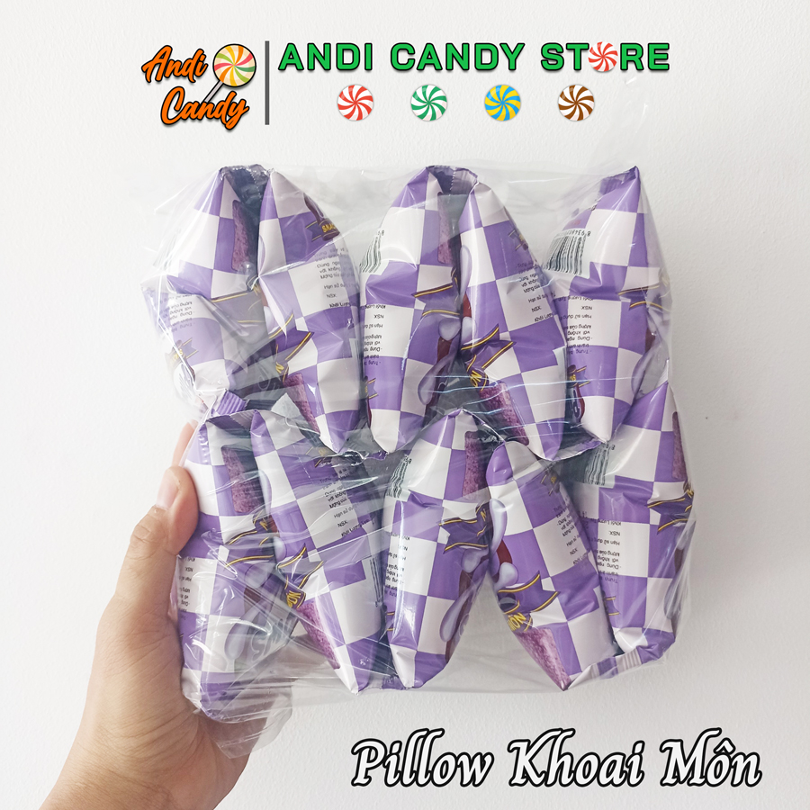 10 Gói Bánh Snack Có Nhân Oishi Pillows 45gr