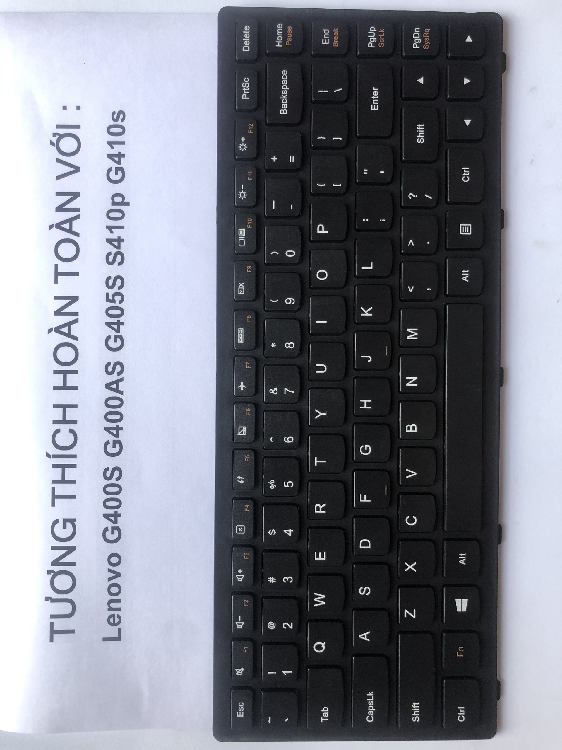 [HCM]Bàn phím cho Laptop Lenovo G400S G400AS G405S S410P G410S Hàng mới-Bảo hành toàn quốc 12 tháng phím nẩy tốt và khá êm chất lượng tương đương phím gốc