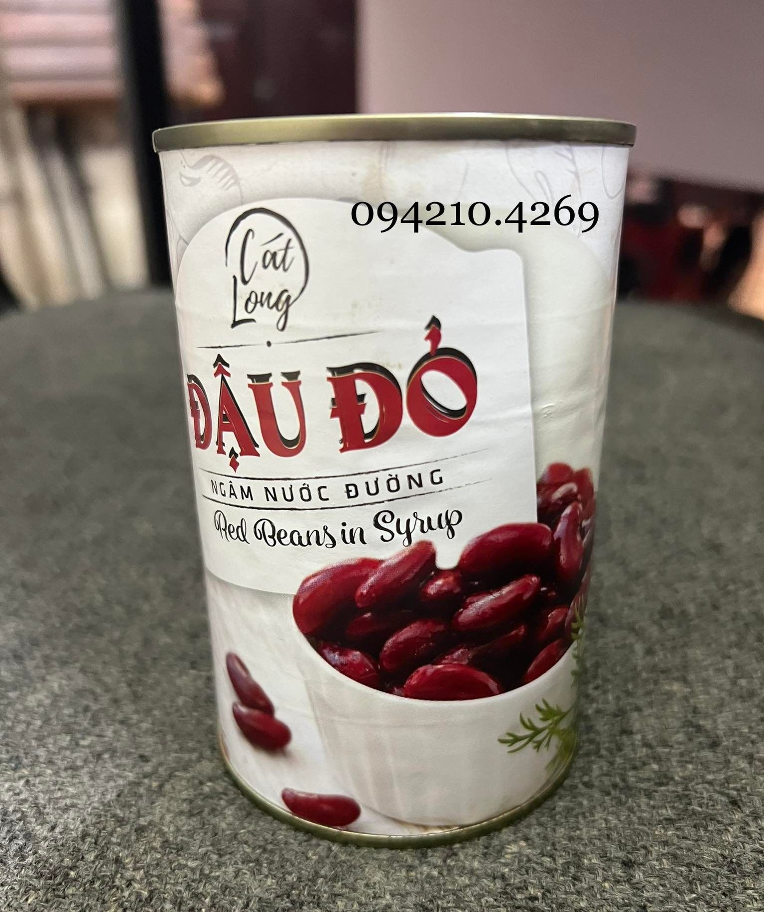Red bean canned/red bean sugar water sand long box 425G delicious fleshy soft