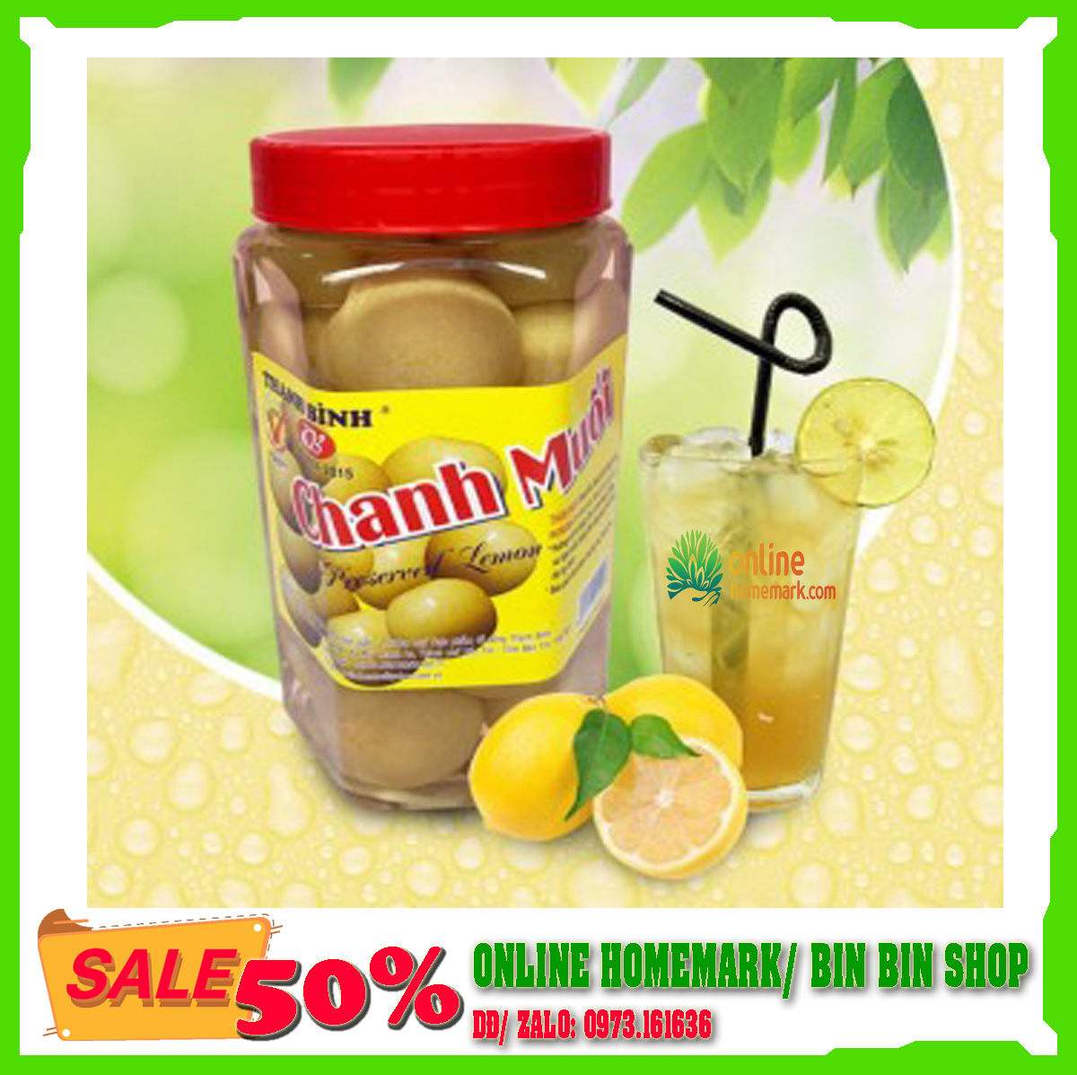Chanh muối Thanh Bình (HỦ 900G)- đồ ăn vặt