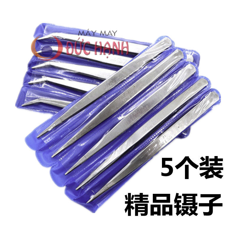 Nhíp xỏ chỉ - nhíp thẳng - nhíp cong - 1 cái