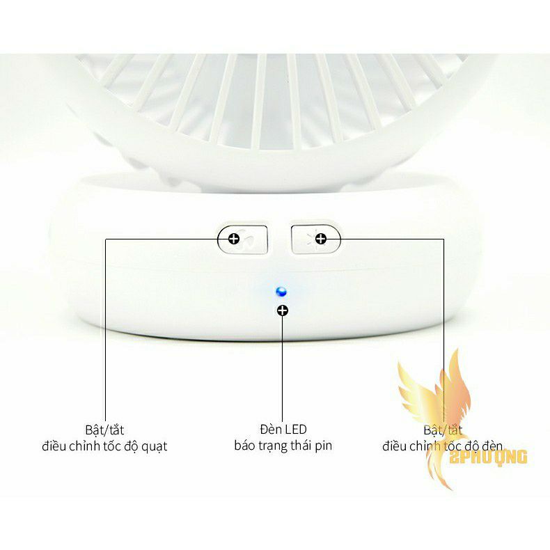 ĐÈN BÀN KIÊM QUẠT SẠC CAO CẤP COMET CT176