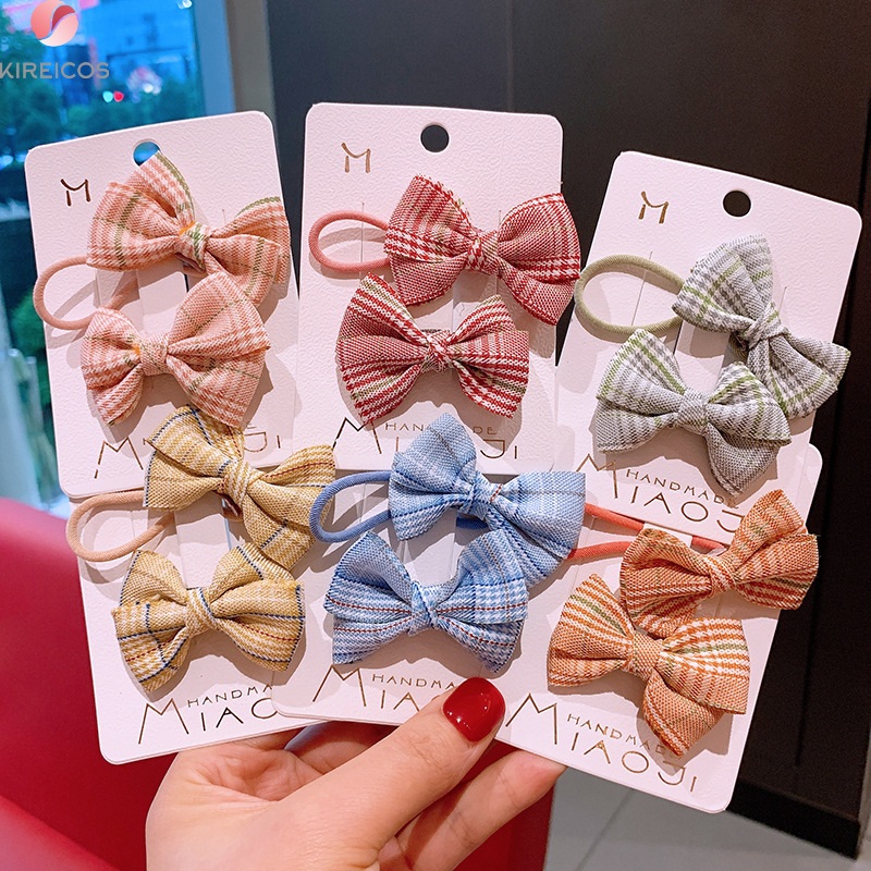 [HCM]Set 2 Kẹp Tóc Nơ Phong Cách Cổ Điển - kireicos