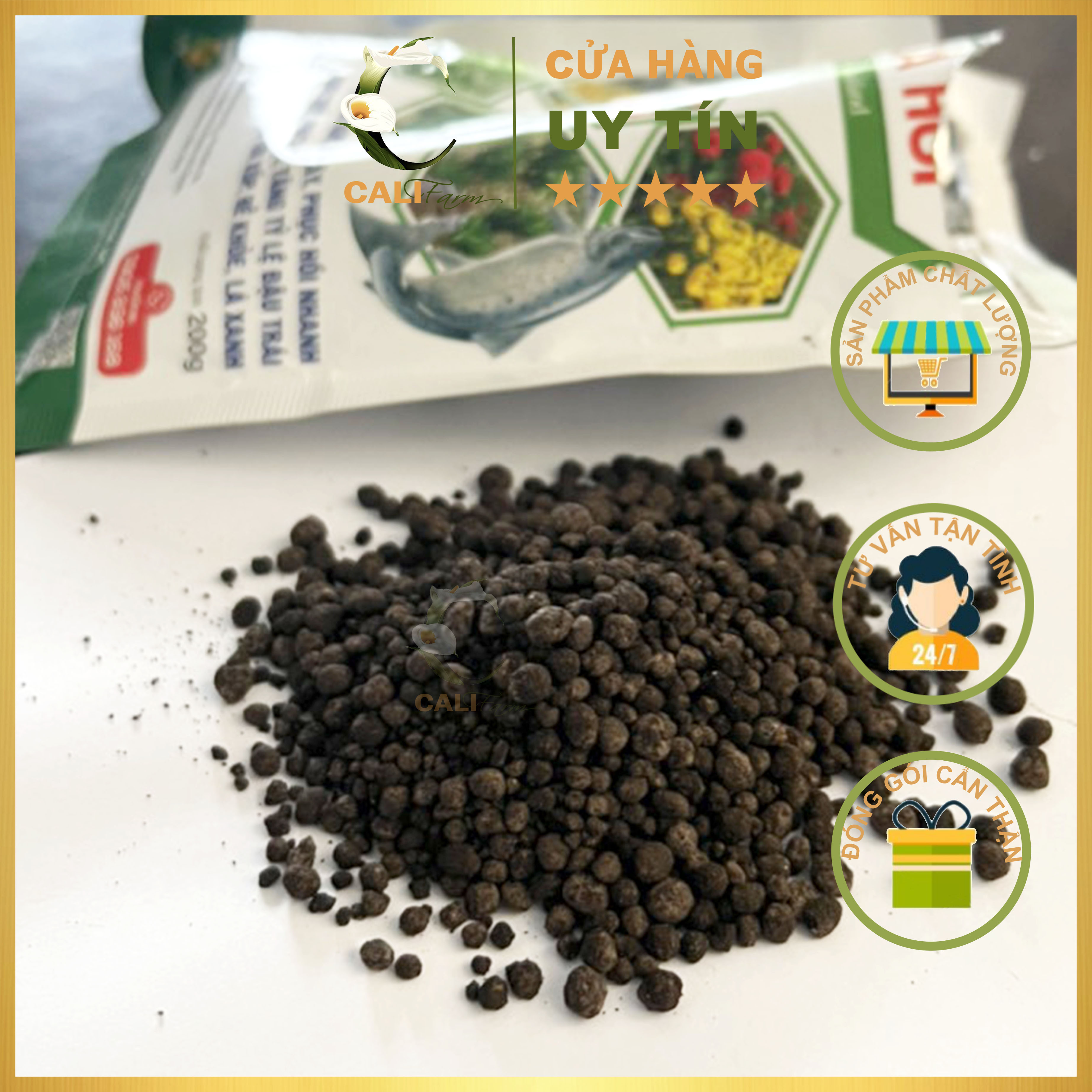 Phân Đạm cá Hồi 200g chuyên dùng cho hoa kiểng