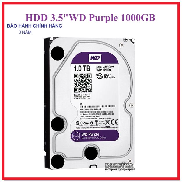 Ổ cứng western tím 1000gb