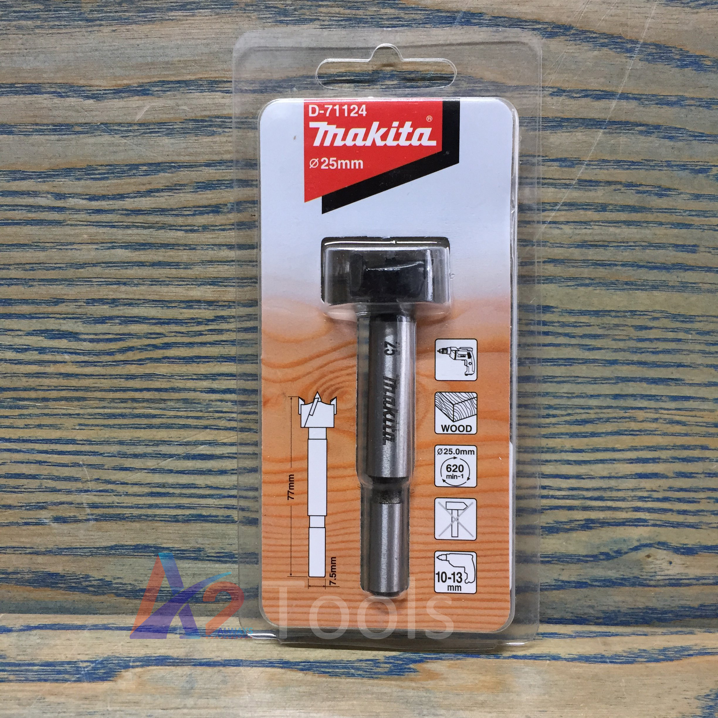 Mũi khoét gỗ 25x77mm Makita D-71124
