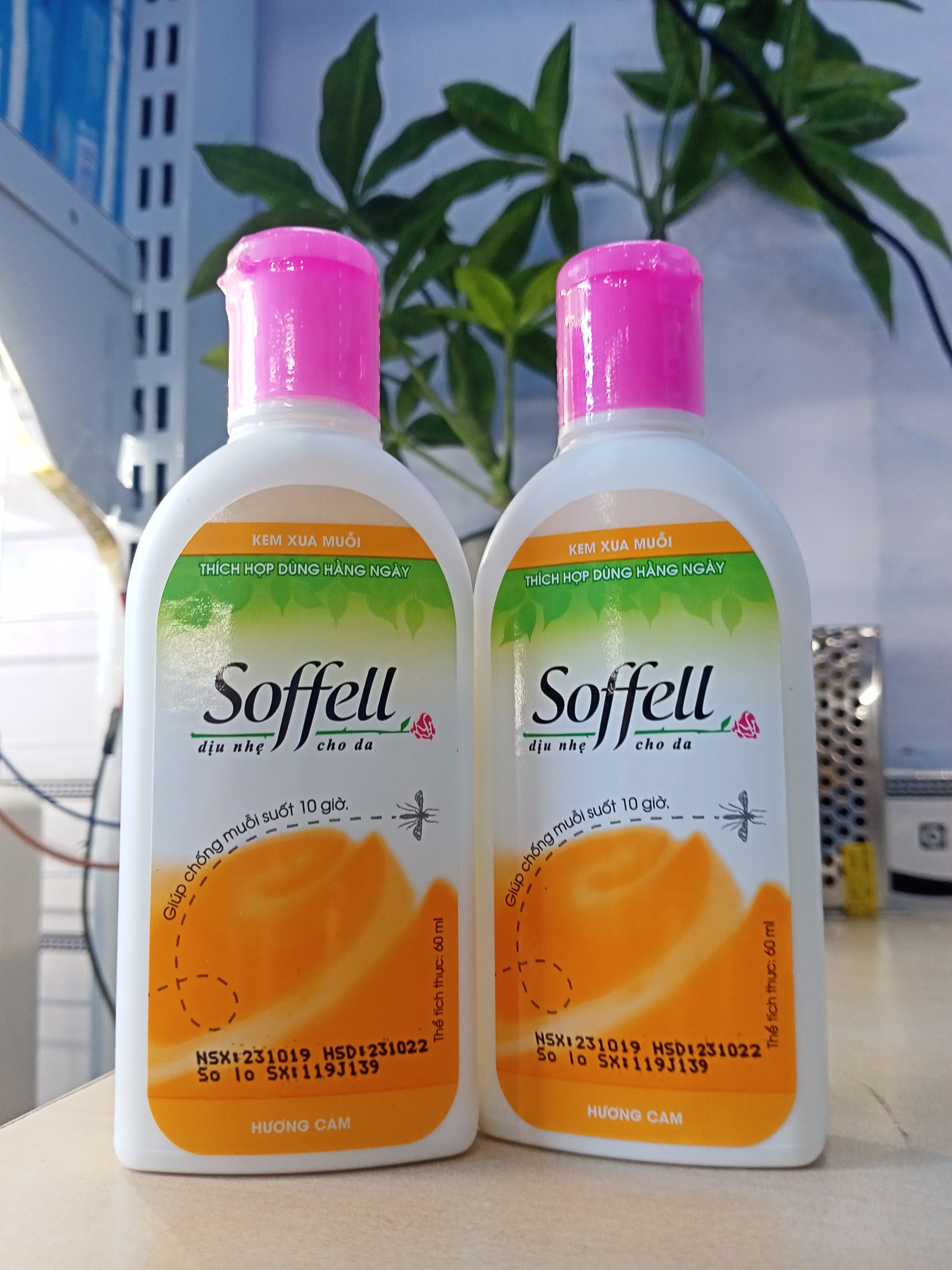 Kem chống muỗi Soffell hương cam 60ml
