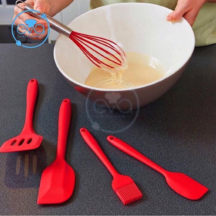 Set silicon phết dầu, phết kem nhào bột, làm bánh...