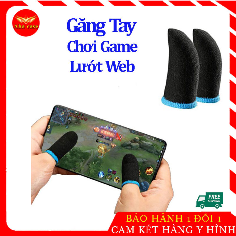 [Giá sỉ] Bộ bao 2 ngón xỏ găng tay chơi Game Mobile, chống mồ hôi bằng sợi carbon, tăng độ cảm ứng, co giãn tốt, gamming pubg, liên quân...