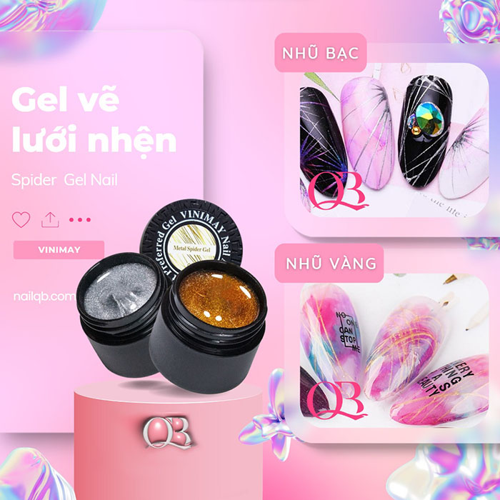Gel vẽ lưới nhện gel vẽ móng Vinimay - Sullmar 8ml