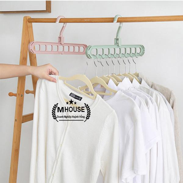 Móc Treo 9 Lổ Móc Treo Đa Năng Móc Treo Quần Áo Thông Minh