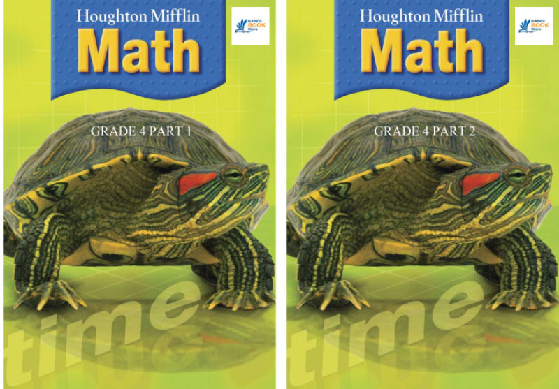 Houghton Mifflin Math (Grade 4 Part 1&2) Hanoi bookstore