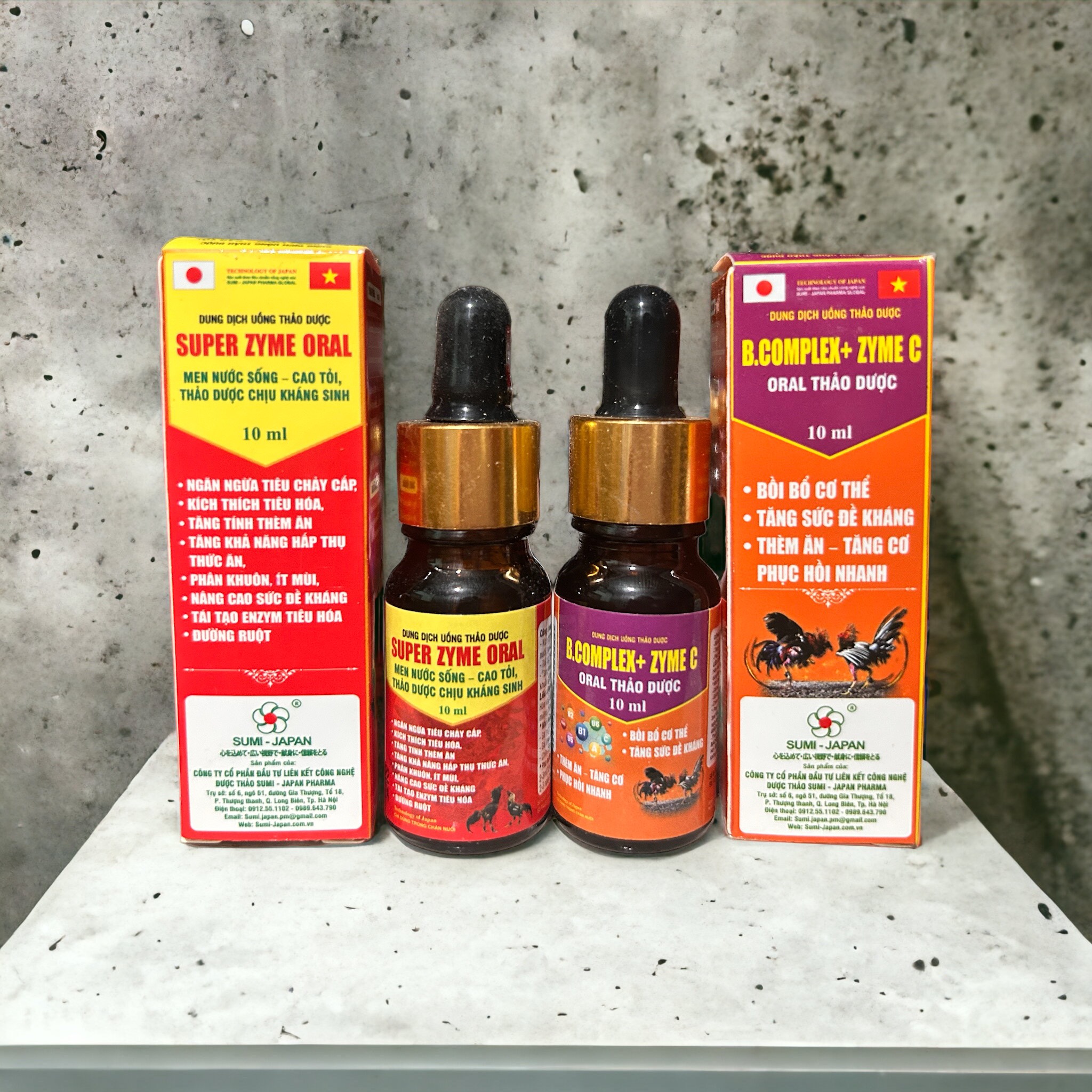 1 COMBO Super oral+ Bcomplex dành cho gà đá, chim cảnh