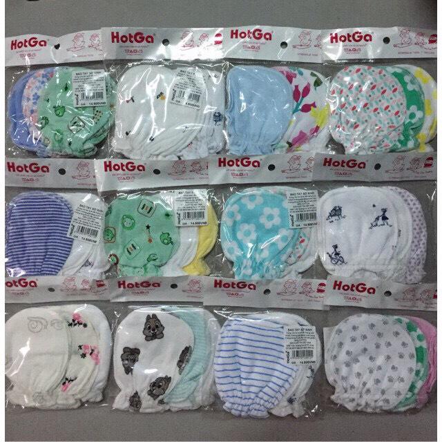 [HCM]SET 3 ĐÔI BAO TAY CHO BÉ SƠ SINH HOTGA (0-5 THÁNG)
