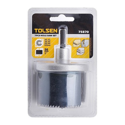 Bộ khoét lỗ 7 cái tolsen 75870