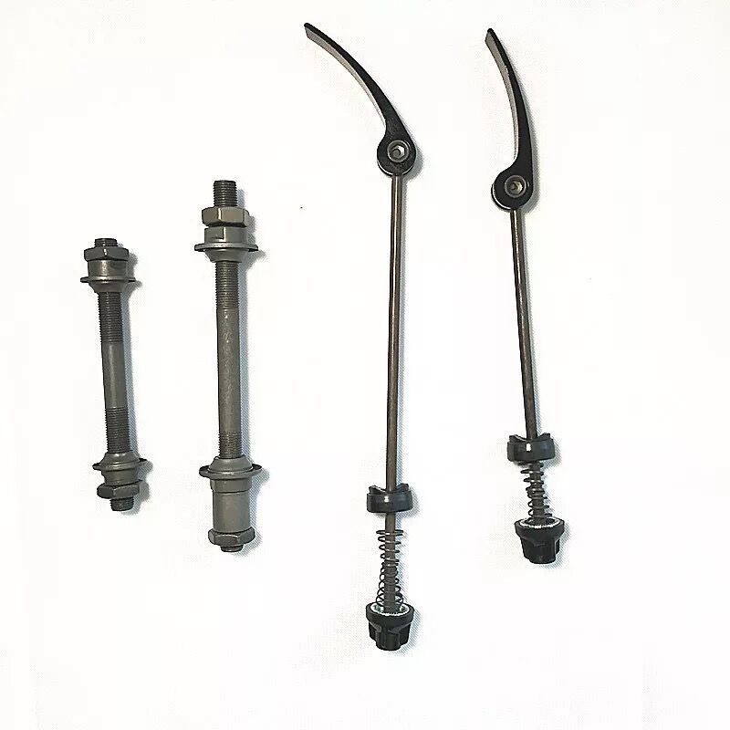 Bộ trục rỗng trước sau xe đạp chất liệu thép