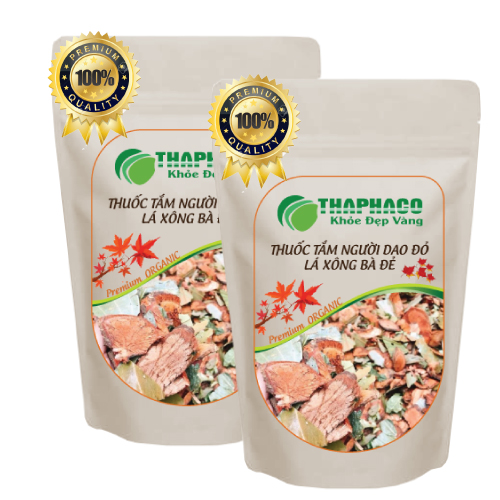 La Xông Bà Đẻ Sấy Khô [Túi Lớn Loại 1kg] Hàng Công Ty Thaphaco [{ Thuốc Tắm Người Dao Đỏ }]
