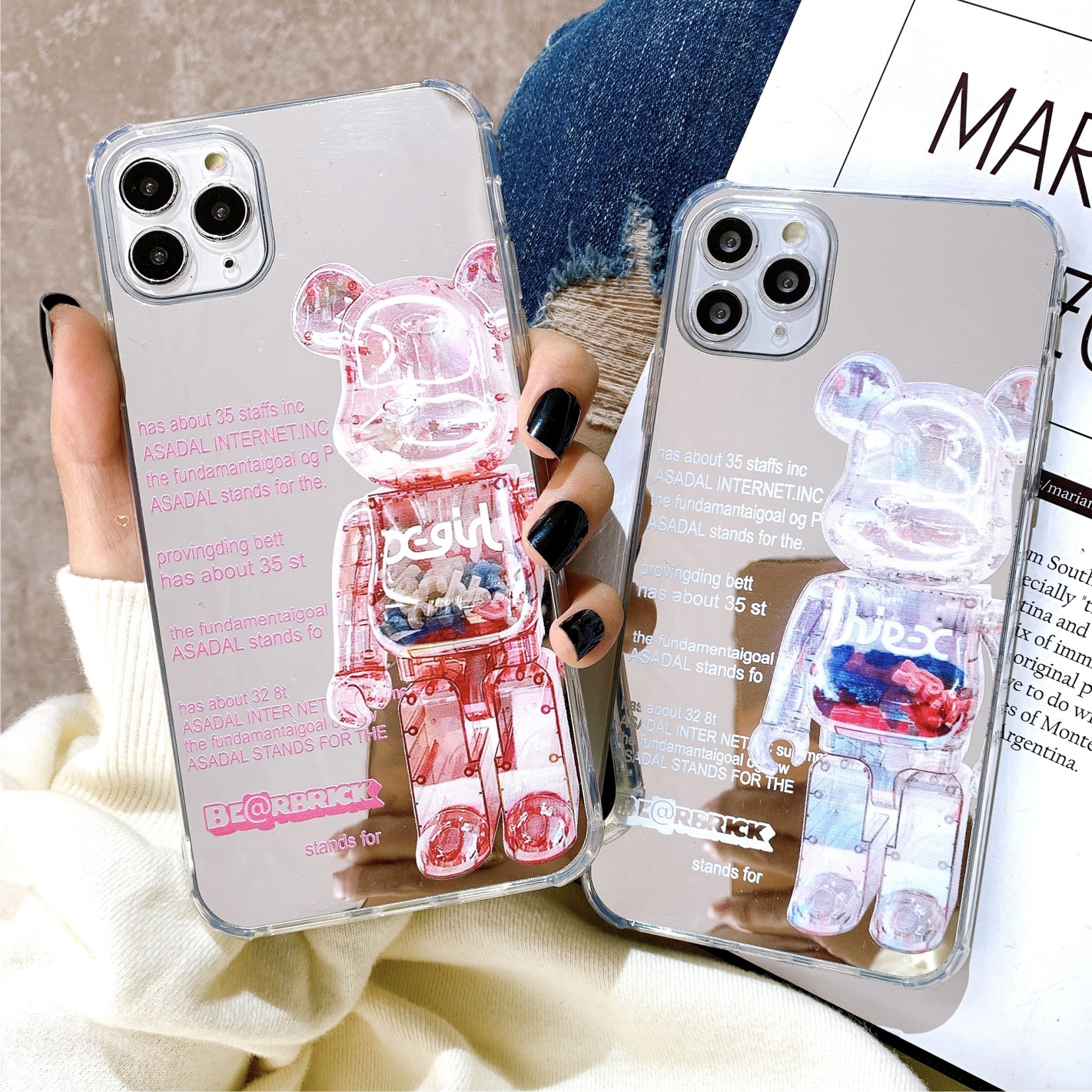 Ốp Lưng Gương Chống Sốc BEARBRICK